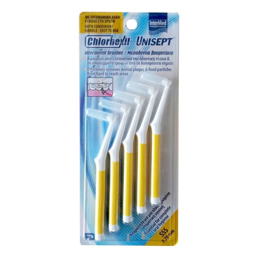 Intermed Chlorhexil Μεσοδόντια Βουρτσάκια SSS 0.7mm, 5τμχ Intermed Chlorhexil Μεσοδόντια Βουρτσάκια SSS 0.7mm, 5τμχ