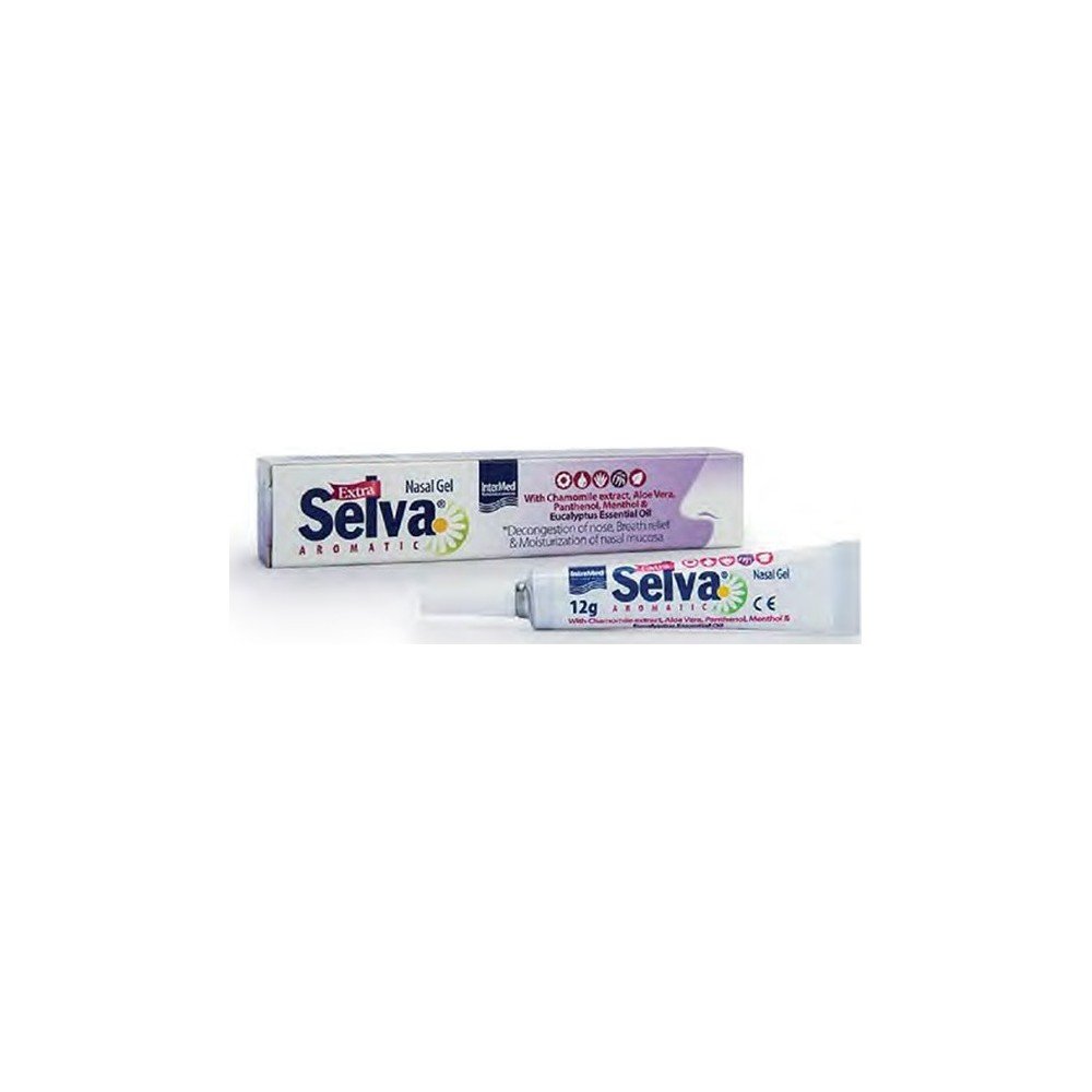 Intermed Extra Selva Aromatic Nasal Gel χαμομηλιού,πανθενόλης μενθόλης και αιθέριο έλαιο ευκαλύπτου 12gr
