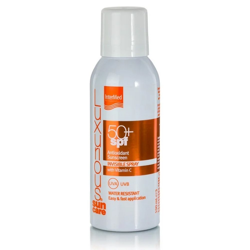 Intermed Luxurious Suncare Antioxidant Sunscreen Invisible Spray SPF50+ Διάφανο Αντηλιακό με Αντιοξειδωτική Σύνθεση, 100ml