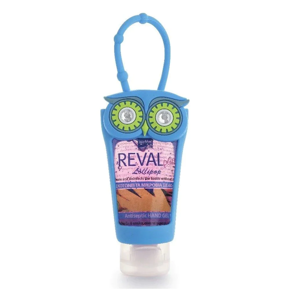 Intermed Reval Plus Antiseptic Hand Gel Lemon Κουκουβάγια Μπλε, 30ml Intermed Reval Plus Antiseptic Hand Gel Lemon Κουκουβάγια Μπλε, 30ml