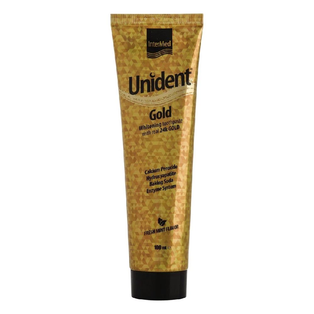 Intermed Unident Gold Λευκαντική Οδοντόπαστα, 100ml