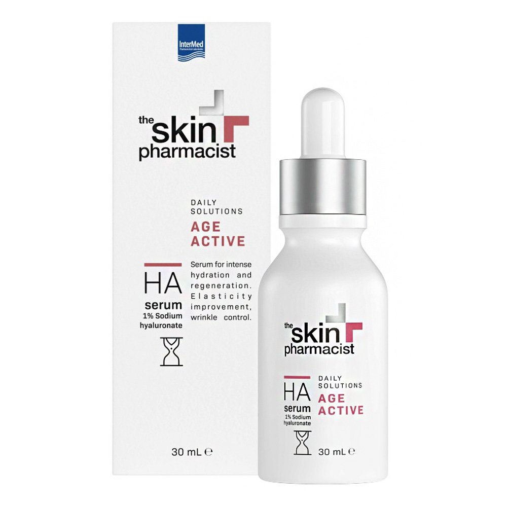 Intermed The Skin Pharmacist Age Active HA Serum Ορός Εντατικής Ενυδάτωσης & Ανάπλασης, 30ml