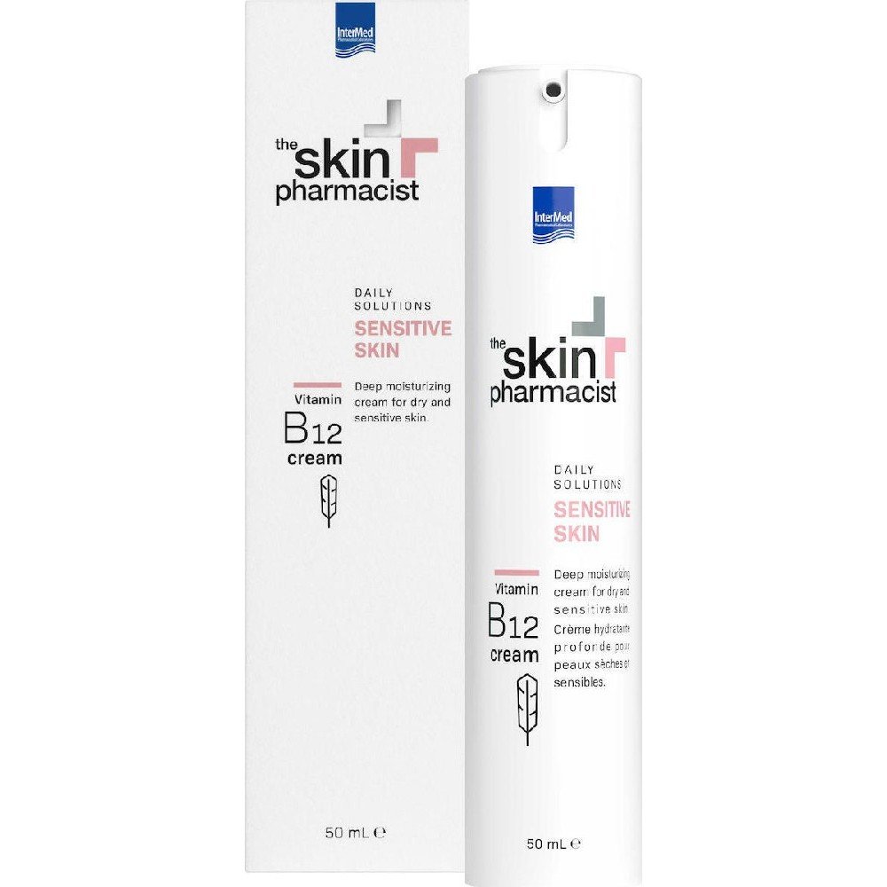 Intermed The Skin Pharmacist Sensitive Skin B12 Cream Κρέμα Βαθιάς Ενυδάτωσης για Πολύ Ξηρό και Ευαίσθητο Δέρμα, 50ml
