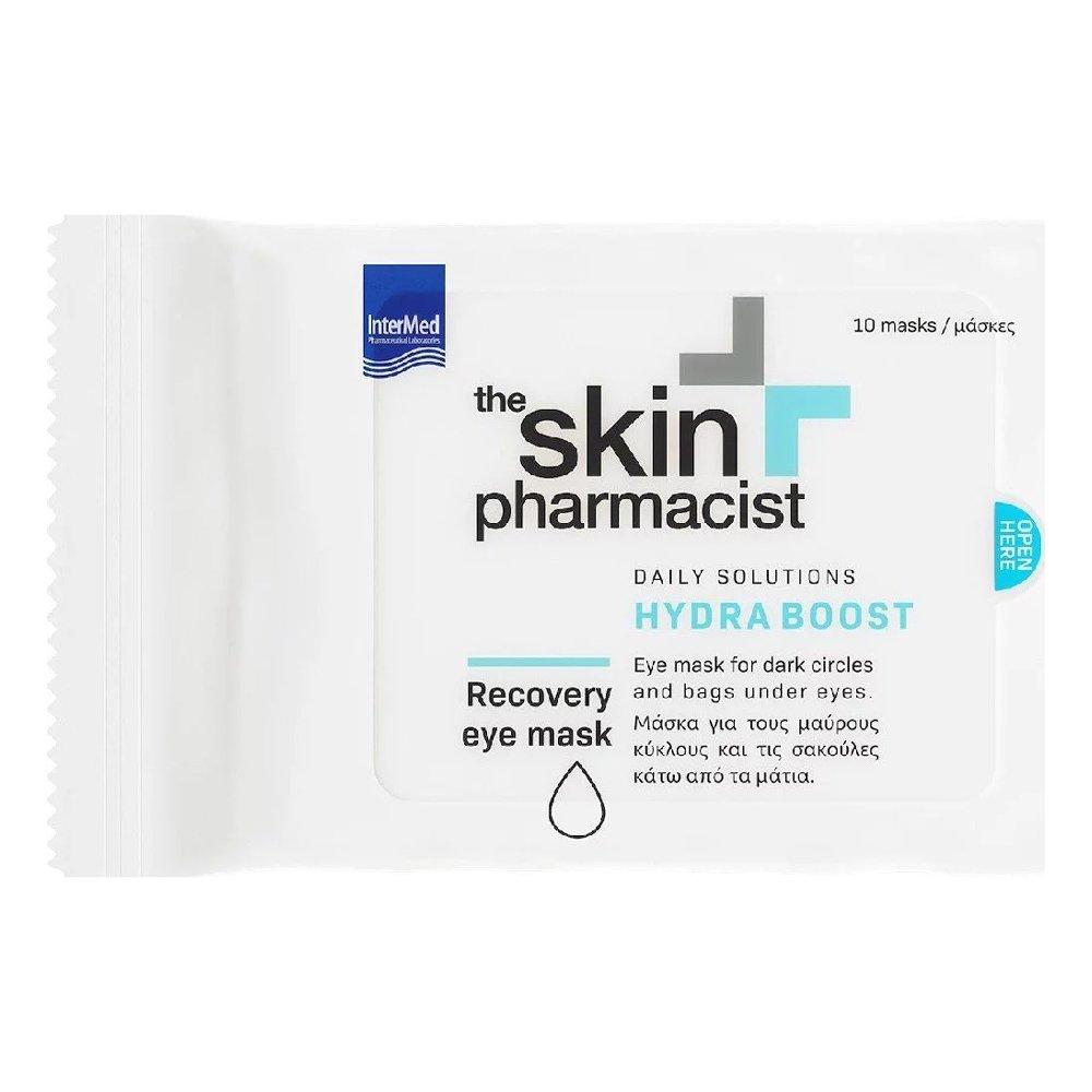 Intermed The Skin Pharmacist Hydra Boost Recovery Eye Mask Μάσκα Ματιών για Μαύρους Κύκλους & Σακούλες, 10τμχ