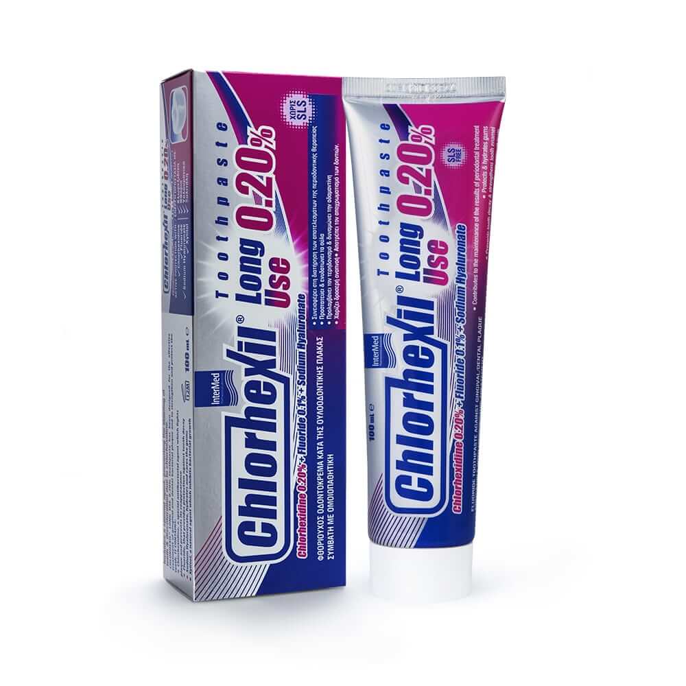 Intermed Chlorhexil 0.20% Toothpaste Long Use Κατά της Ουλοδοντικής Πλάκας, 100ml