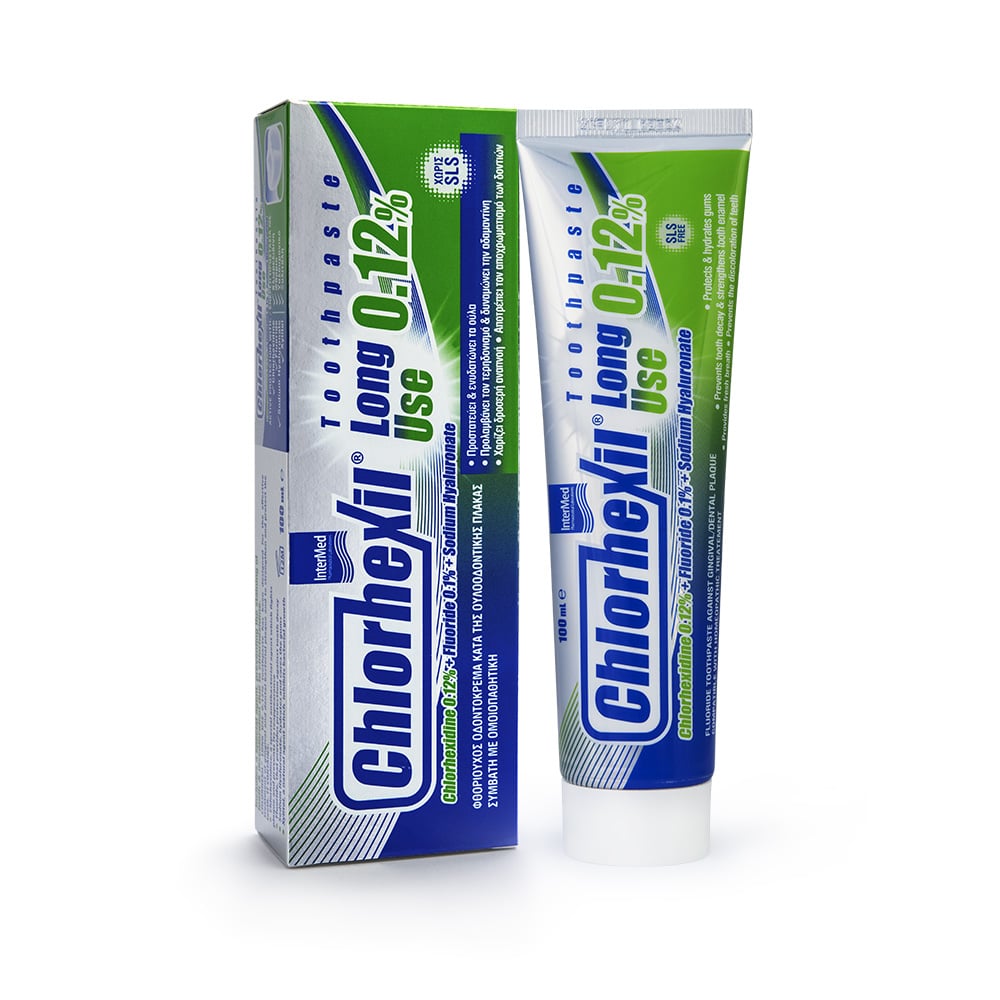 Intermed Chlorhexil 0.12% Toothpaste Long Use Κατά της Ουλοοδοντικής Πλάκας, 100ml