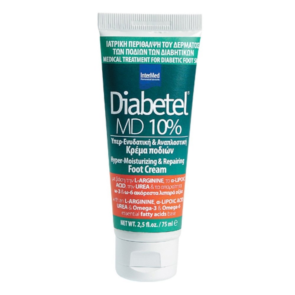 Intermed Diabetel MD 10% Κρέμα για το Διαβητικό Πόδι, 75ml
