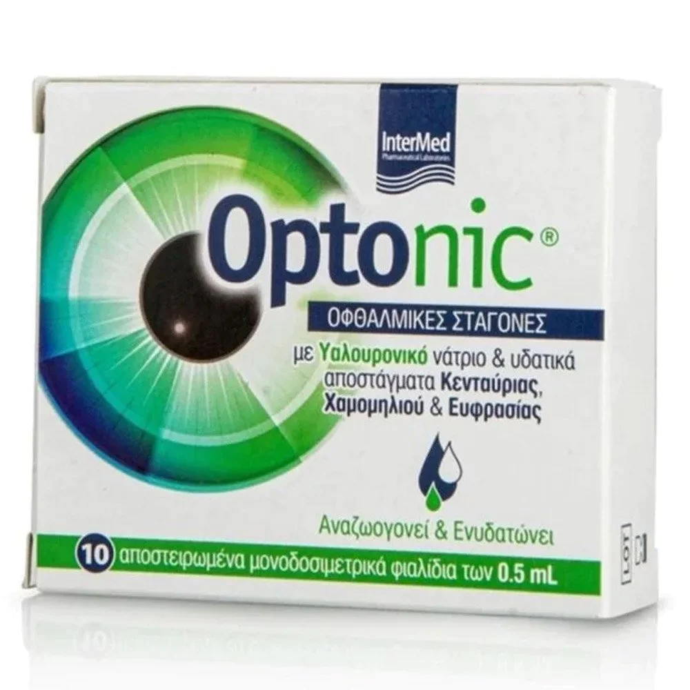 Intermed Optonic Οφθαλμικές Σταγόνες με Υαλουρονικό οξύ, 10 Αμπούλες Intermed Optonic Οφθαλμικές Σταγόνες με Υαλουρονικό οξύ, 10 Αμπούλες