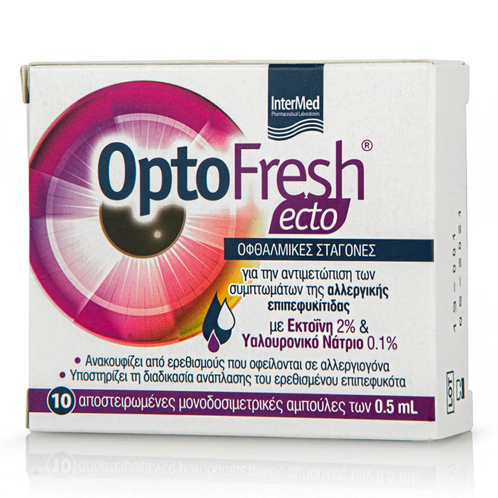 Intermed Optofresh Ecto Eye Drops Οφθαλμικές Σταγόνες Κατά Της Επιπεφυκίτιδας, 5ml