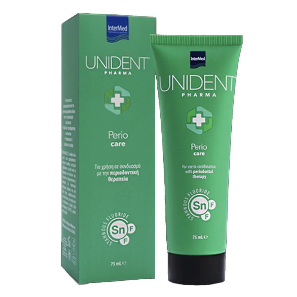 Intermed Unident Pharma Perio Care Οδοντόκρεμα για Χρήση σε Συνδυασμό με Περιοδοντική Θεραπεία, 75ml Intermed Unident Pharma Perio Care Οδοντόκρεμα για Χρήση σε Συνδυασμό με Περιοδοντική Θεραπεία, 75ml