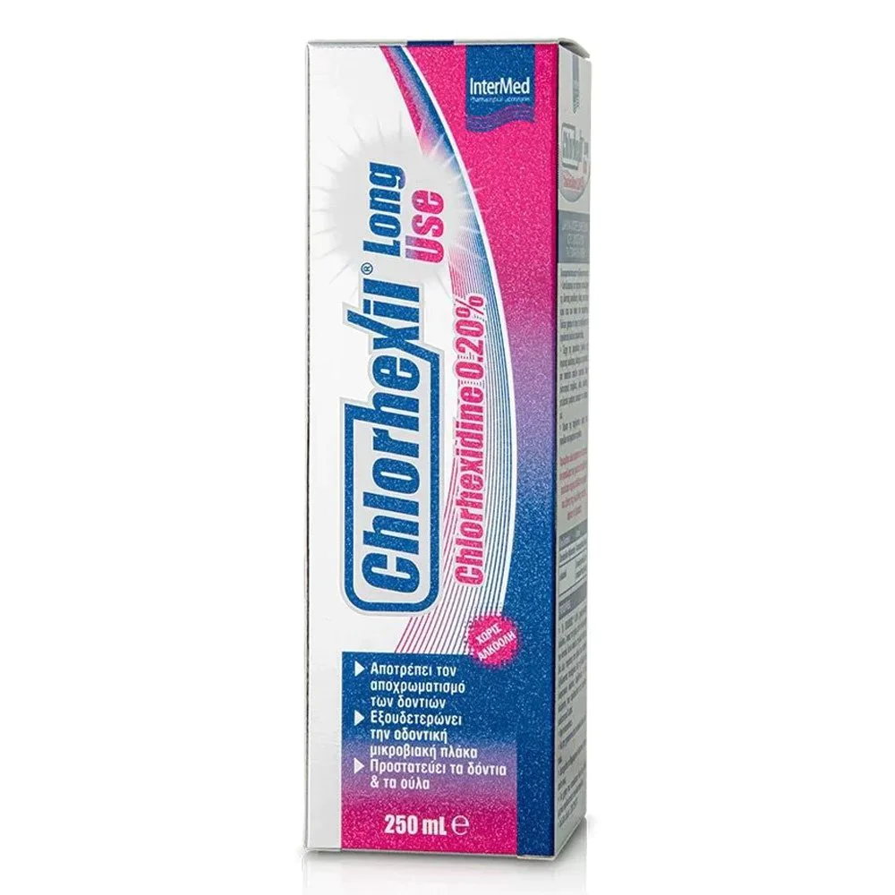 Intermed Chlorhexil 0.20% Long Use Mouthwash Στοματικό Διάλυμα κατά της Πλάκας, 250ml Intermed Chlorhexil 0.20% Long Use Mouthwash Στοματικό Διάλυμα κατά της Πλάκας, 250ml