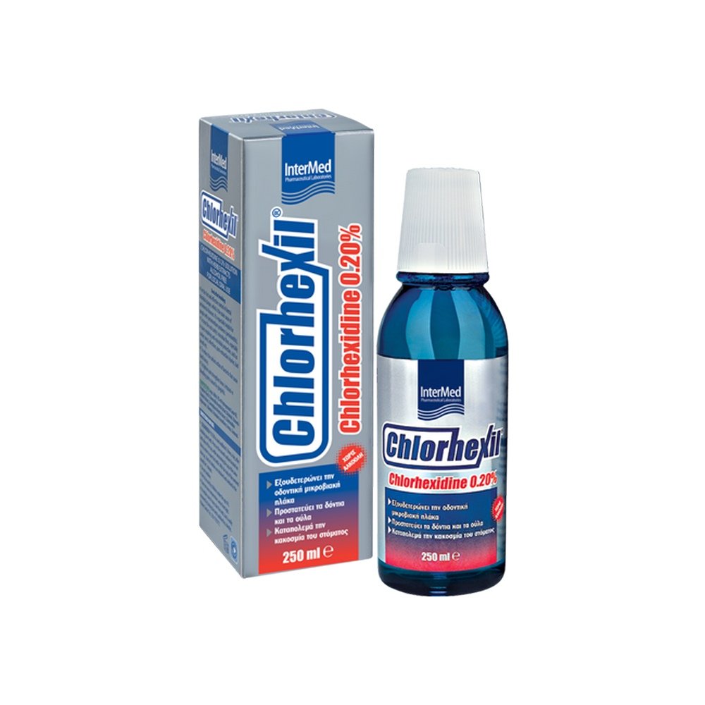 Intermed Chlorhexil 0.20% Mouthwash Στοματικό Διάλυμα με 0.20% Χλωρεξιδίνη, 250ml