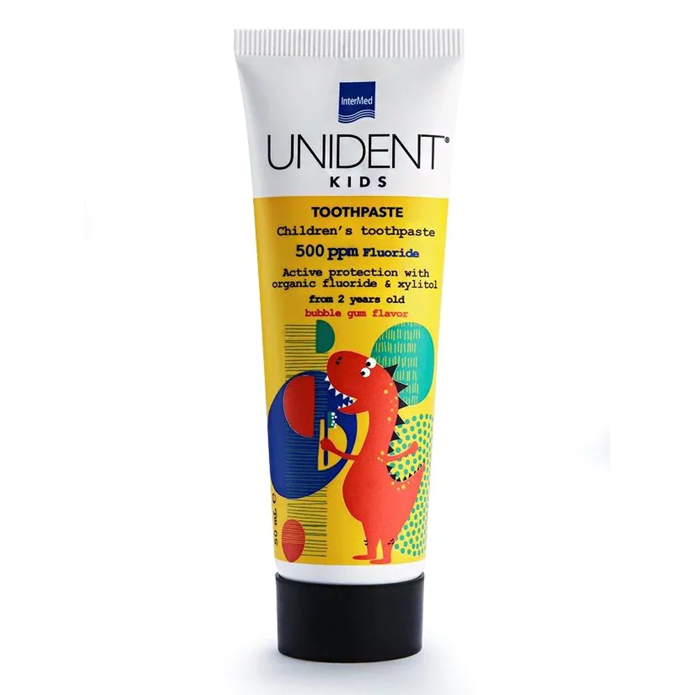 Intermed Unident Kids Toothpaste Παιδική Οδοντόκρεμα 500ppm, 50ml