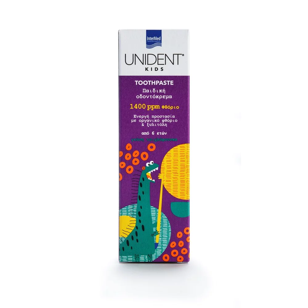 Intermed Unident Kids Toothpaste 1400ppm Fluoride με Γεύση Τσιχλόφουσκα 6+ Ετών, 50ml Intermed Unident Kids Toothpaste 1400ppm Fluoride με Γεύση Τσιχλόφουσκα 6+ Ετών, 50ml