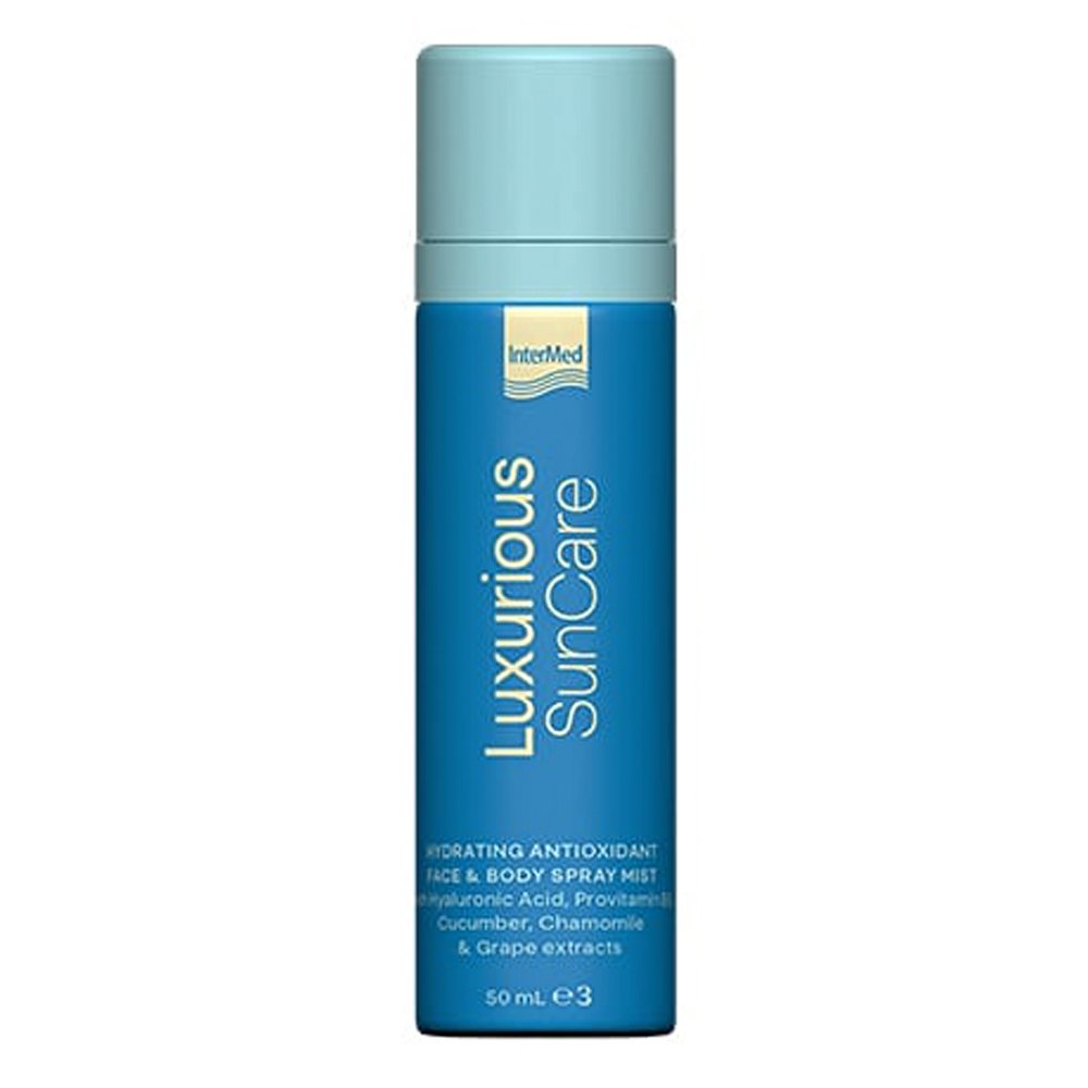 Intermed Luxurious Suncare Hydrating Antioxidant Mist with Hyaluronic Acid for Face & Body Ενυδατικό & Αντιοξειδωτικό Spray, 50ml