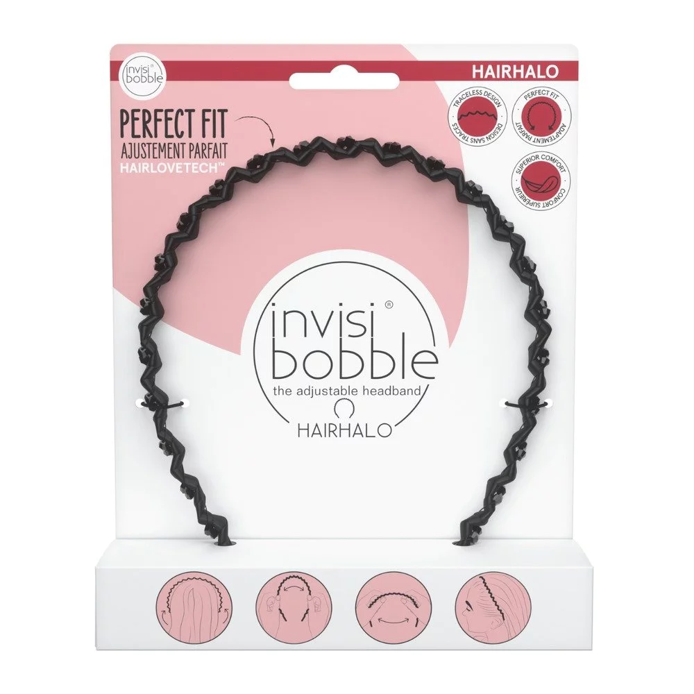 Invisibobble Hairhalo True Dark Sparkle, Στέκα Μαλλιών,1τμχ Invisibobble Hairhalo True Dark Sparkle, Στέκα Μαλλιών,1τμχ