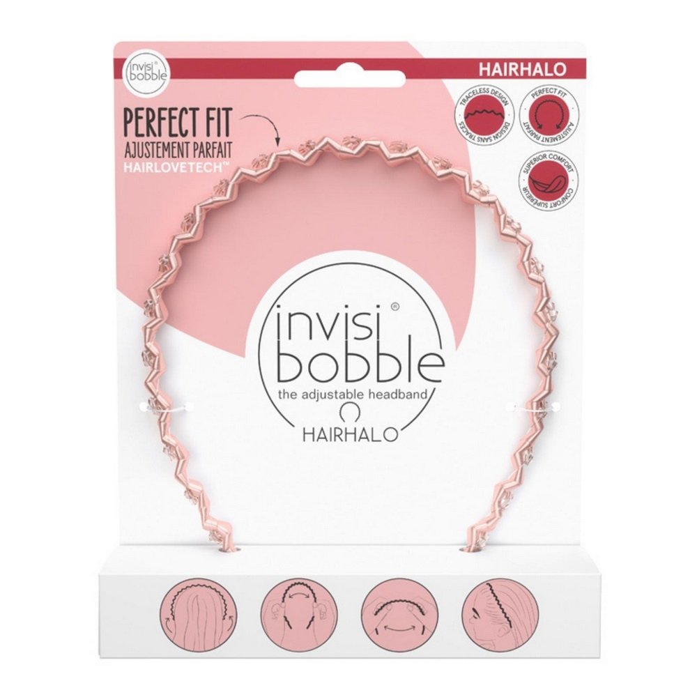 Invisibobble Hairhalo Pink Sparkle Στέκα Μαλλιών, 1τμχ