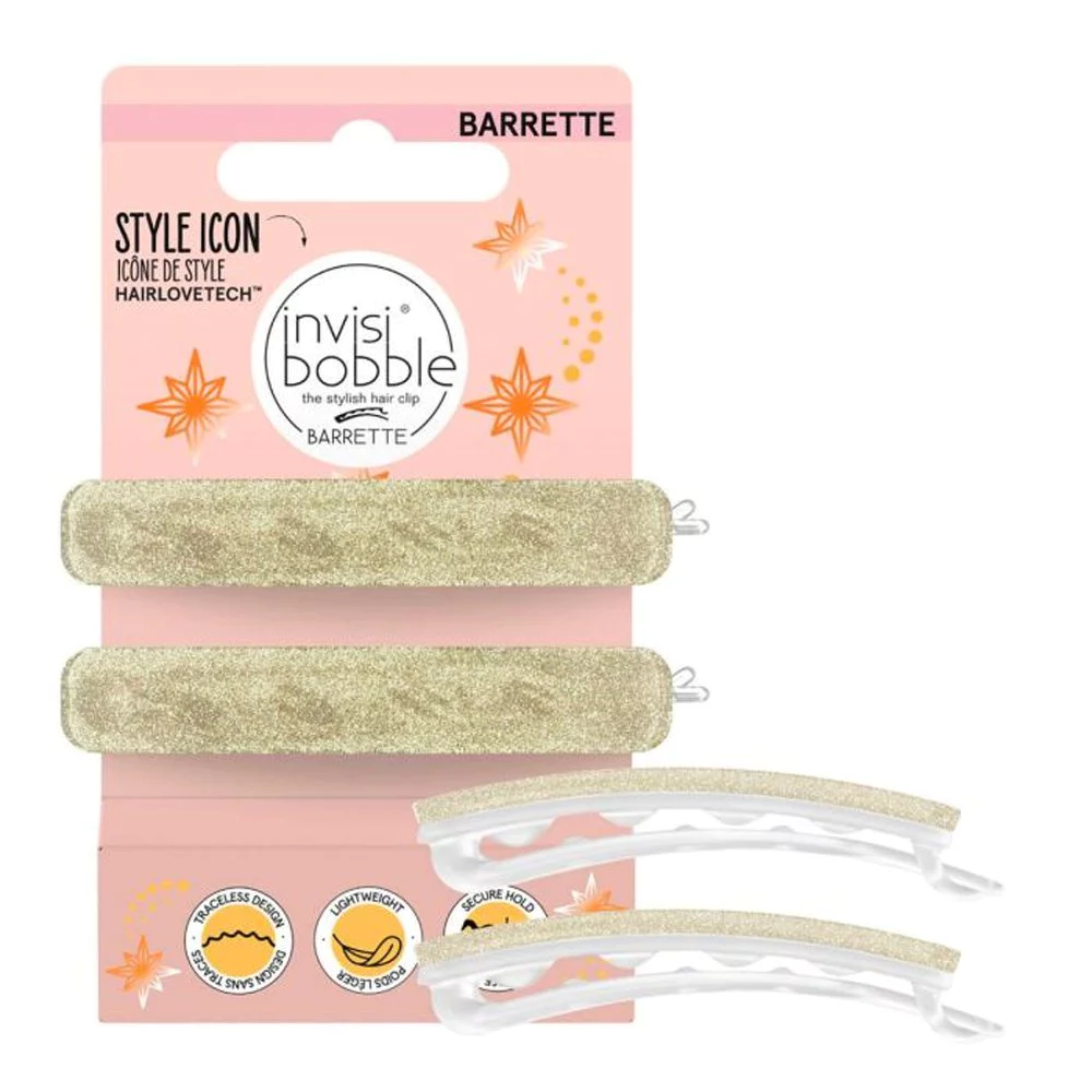 Invisibobble Barrette Time to Shine Glitterally, 2τμχ