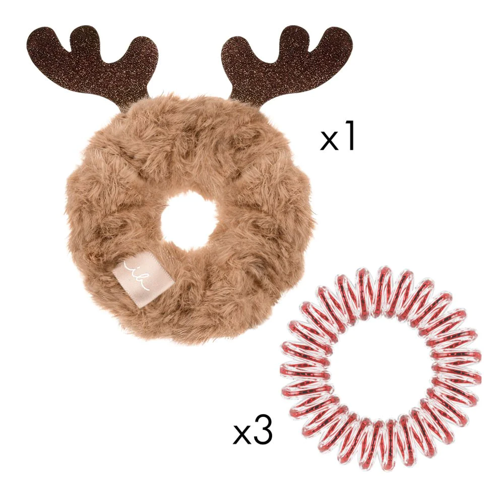 Invisibobble Λαστιχάκια Μαλλιών Red Nose Reindeer Κόκκινο, 4τμχ Invisibobble Λαστιχάκια Μαλλιών Red Nose Reindeer Κόκκινο, 4τμχ