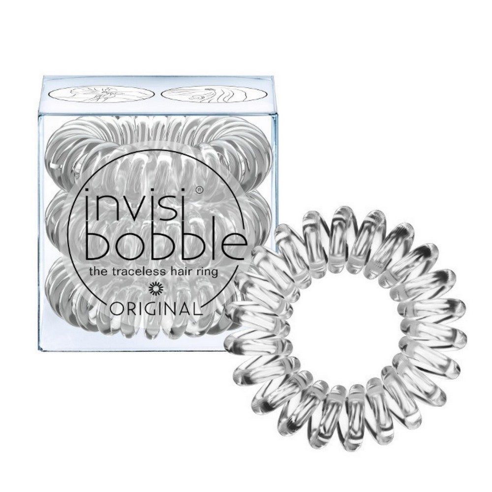 Invisibobble Original Crystal Clear Λαστιχάκι Μαλλιών, 3 τμχ
