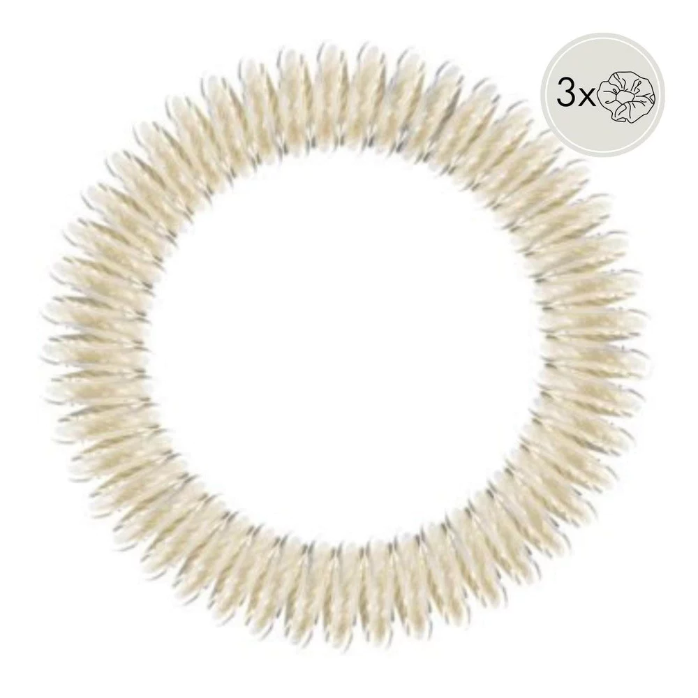 Invisibobble Slim Stay Gold Λαστιχάκια Μαλλιών, 3 τμχ