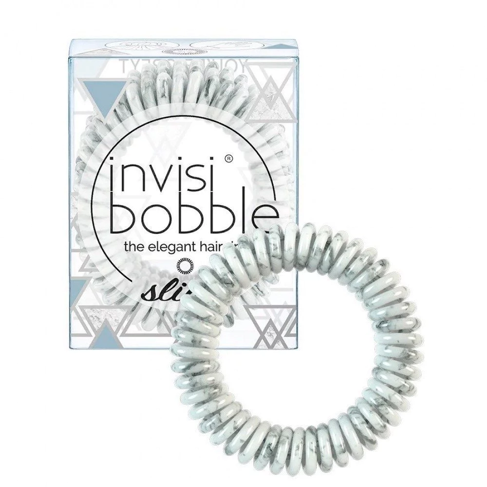Invisibobble Slim Youre Greyt Marblelous Shiny Grey Λαστιχάκια Μαλλιών, 3τμχ Invisibobble Slim Youre Greyt Marblelous Shiny Grey Λαστιχάκια Μαλλιών, 3τμχ