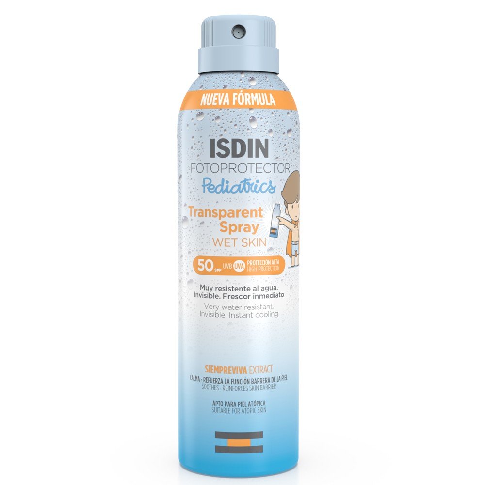Isdin Fotoprotector Pediatrics Transparent Spray Wet Skin Παιδικό Αντηλιακό Σώματος σε Μορφή Σπρέι SPF50, 250ml
