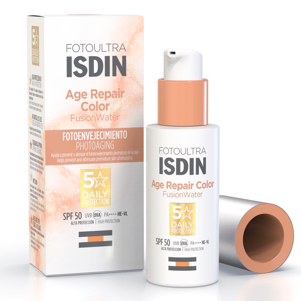 Isdin FotoUltra Age Repair Color Fusion Water Color Αντηλιακό Προσώπου με Χρώμα SPF50+, 50ml