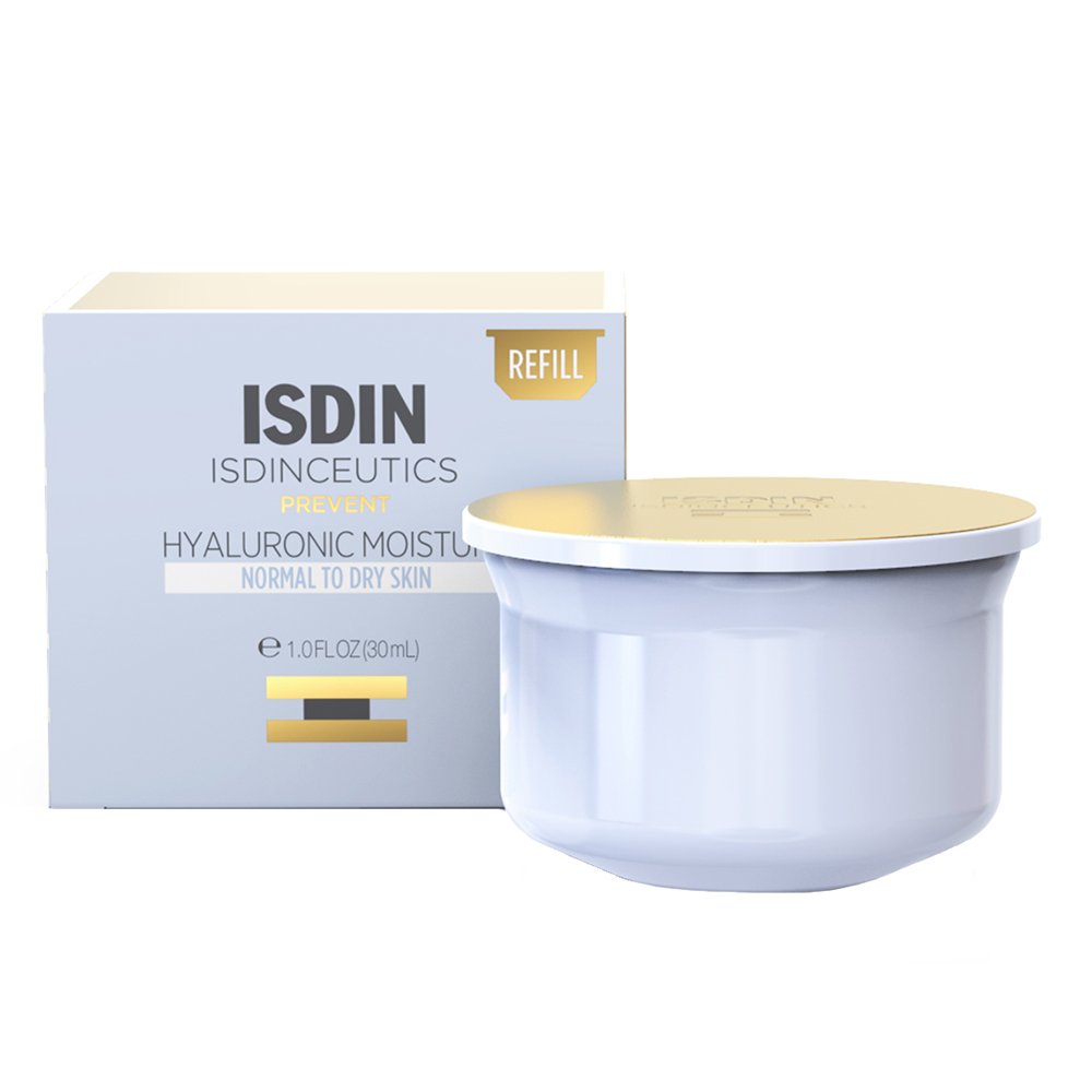 Isdin Isdinceutics Prevent Hyaluronic Moisture Normal/Dry Skin Κρέμα Προσώπου για Κανονικό/Ξηρό Δέρμα Ανταλλακτικό, 50g