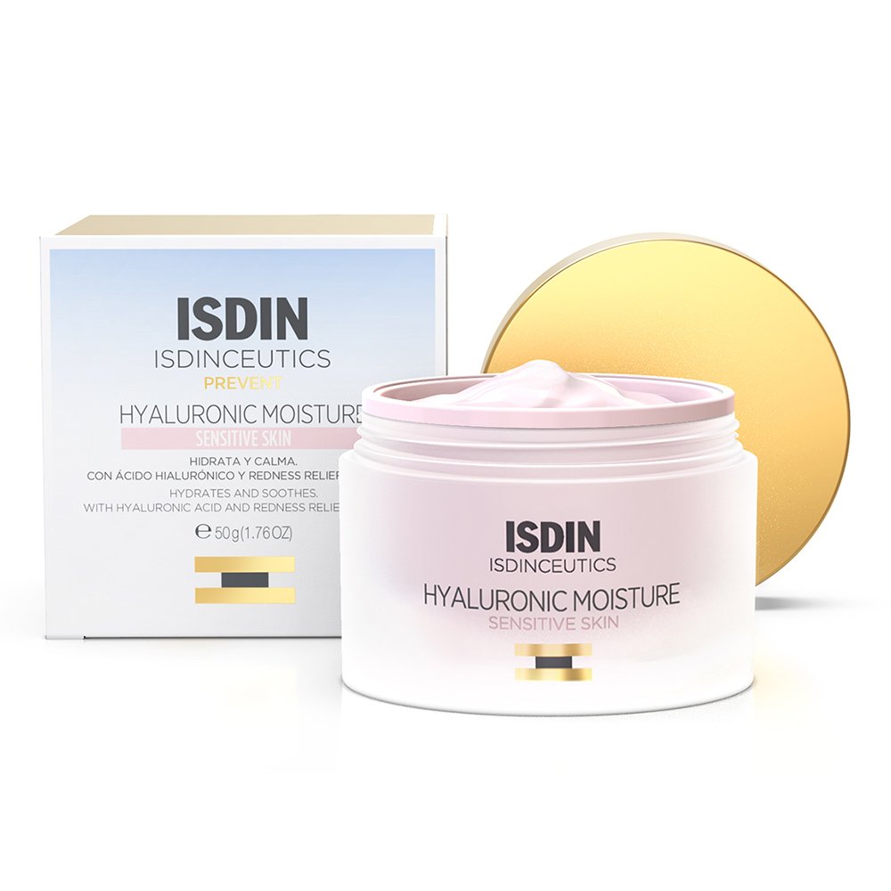 Isdin Isdinceutics Prevent Hyaluronic Moisture Sensitive Skin Cream Refill Κρέμα Προσώπου για Ευαίσθητο Δέρμα, 50g