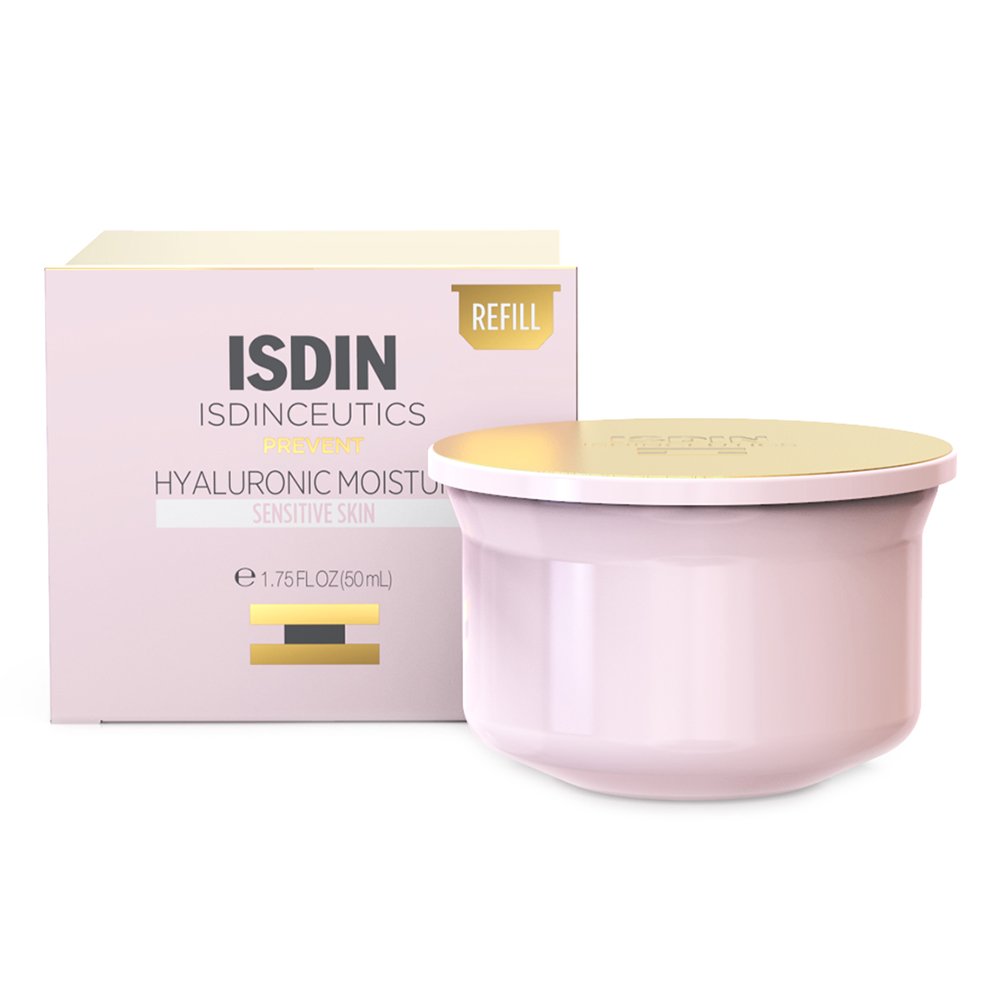 Isdin Isdinceutics Prevent Hyaluronic Moisture Sensitive Skin Cream Refill Κρέμα Προσώπου για Ευαίσθητο Δέρμα Ανταλλακτικό, 50g