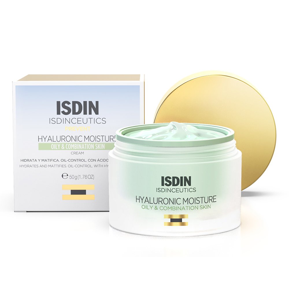 Isdin Isdinceutics Prevent Hyaluronic Moisture Oily & Combination Skin Κρέμα Προσώπου για Λιπαρό/Μικτό Δέρμα, 50g