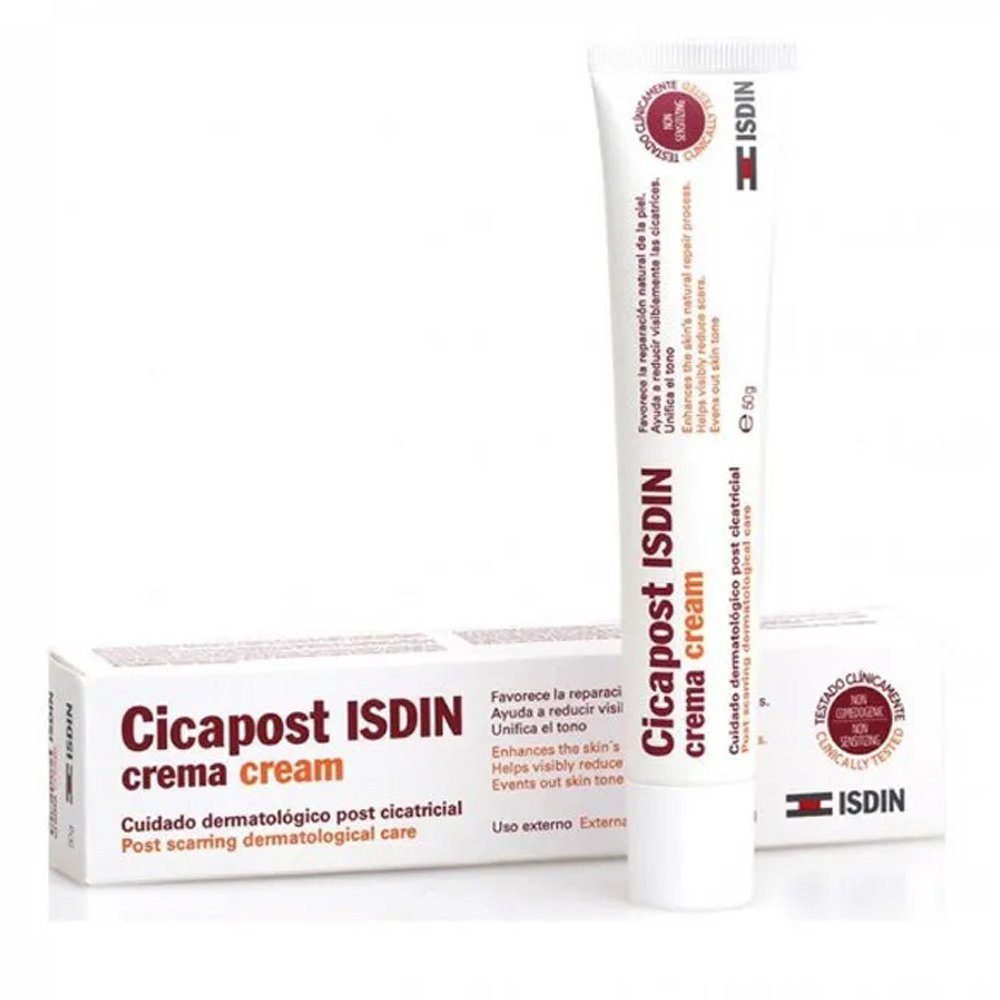 Isdin Cicapost Post-scar Dermatological Care Cream Δερματολογική Φροντίδα Mετά από Oυλές, 50g