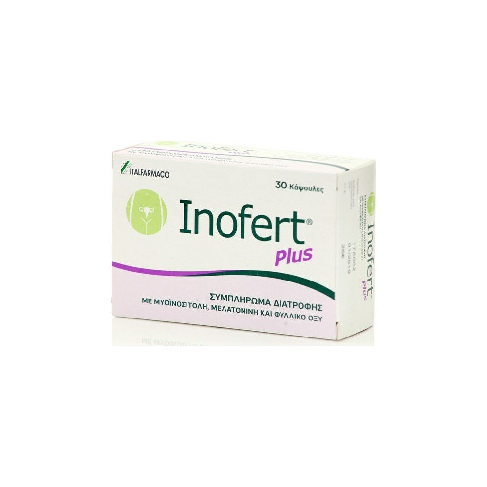Italfarmaco Inofert Plus Συμπλήρωμα Διατροφής Για Την Αύξηση Της Γυναικείας Γονιμότητας, 30 κάψουλες