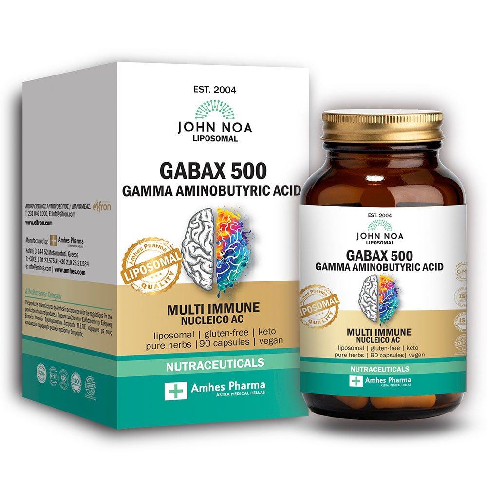 John Noa Cabax 500 Gamma Aminobutyric Acid Ειδικό Συμπλήρωμα Διατροφής, 90 κάψουλες