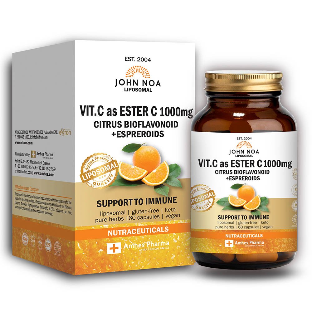 John Noa Liposomal Vitamin C as Ester C 1000mg, 60 φυτικές κάψουλες