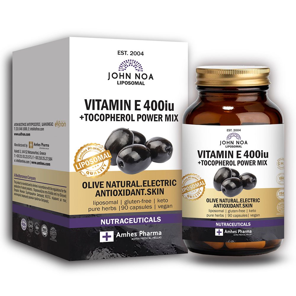 John Noa Liposomal Vitamin E 400iu, 90 φυτικές κάψουλες