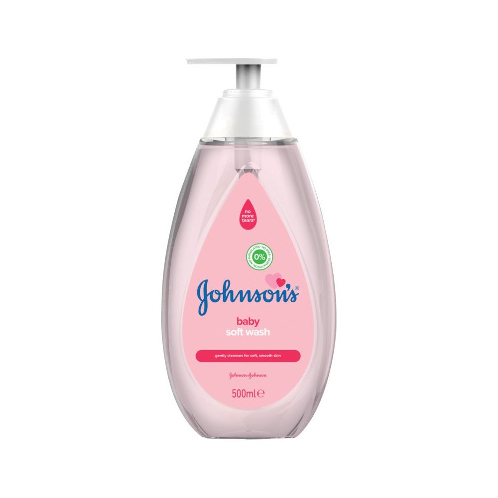 Johnson's Baby Soft Wash Pink 500ml Βρεφικό Αφρόλουτρο