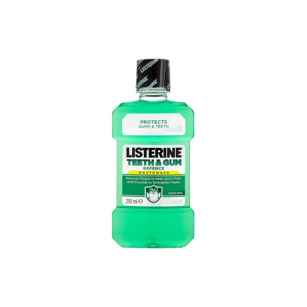 Listerine Teeth&Gum Defence Ήπιο Αντισηπτικό Στοματικό Διάλυμα κατά της πλάκας και της κακοσμίας, 250ml