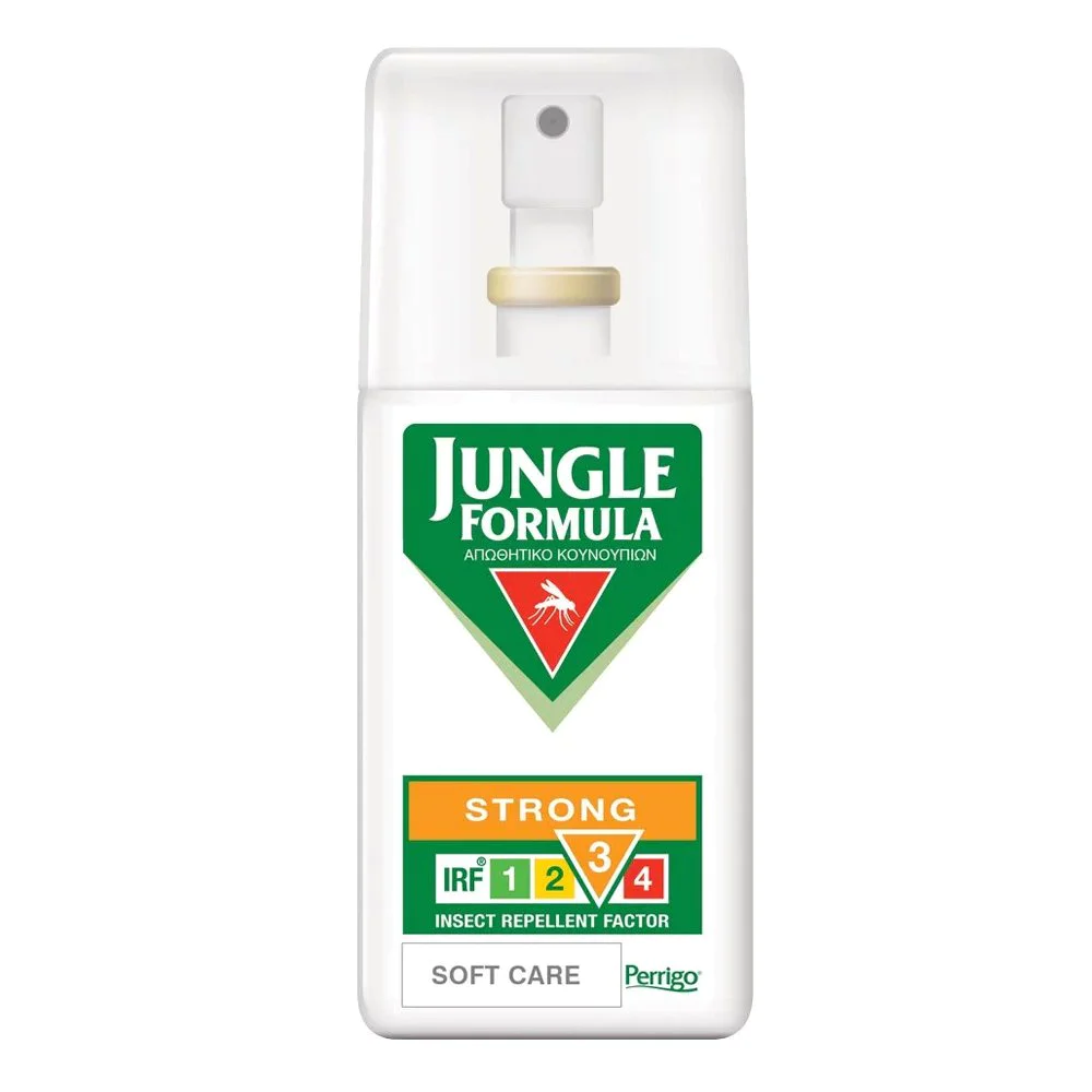 Jungle Formula Strong Soft Care Εντομοαπωθητικό Αντικουνουπικό σπρέι, 75ml Jungle Formula Strong Soft Care Εντομοαπωθητικό Αντικουνουπικό σπρέι, 75ml