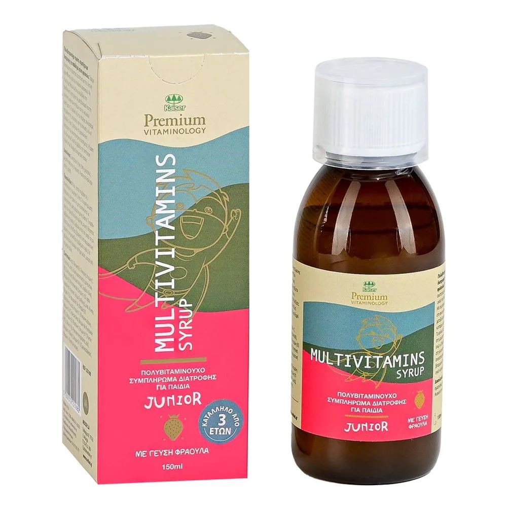 Kaiser Premium Vitaminology Multivitimins Πολυβιταμινούχο Σιρόπι για Παιδιά με Γεύση Φράουλα, 150ml Kaiser Premium Vitaminology Multivitimins Πολυβιταμινούχο Σιρόπι για Παιδιά με Γεύση Φράουλα, 150ml
