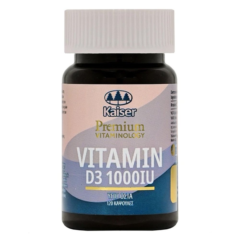 Kaiser 1889 Premium Vitaminology Βιταμίνη D3 1000iu, 120 κάψουλες