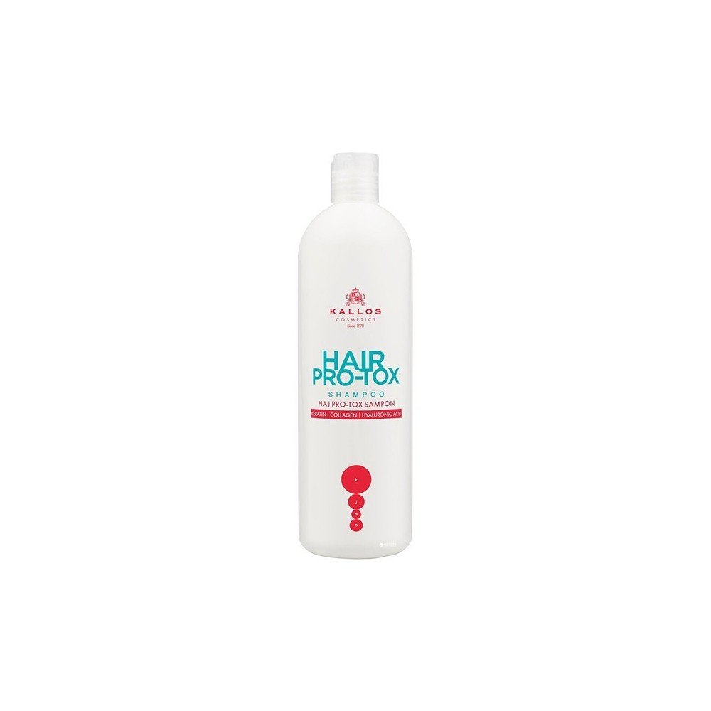 Kallos Hair Pro Tox Shampoo, Με Κερατίνη, Κολλαγόνο και Υαλουρονικό Οξύ, 500ml 