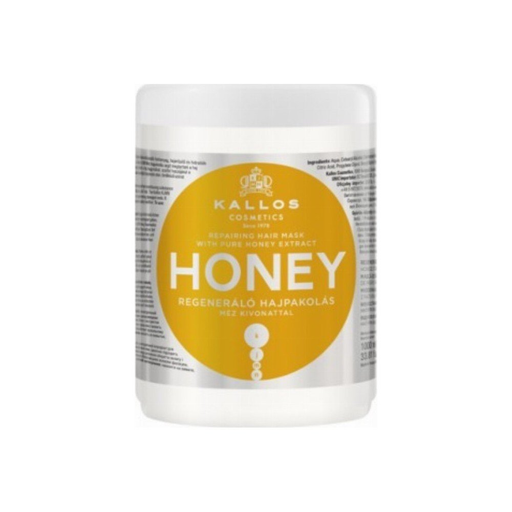 Kallos Honey Mask 1000ml Mάσκα μαλλιών με μέλι για ξηρά και ταλαιπωρημένα μαλλιά