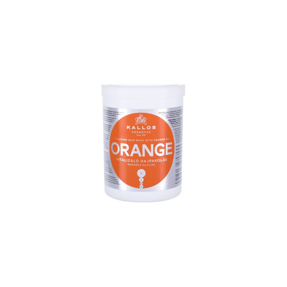 Kallos Cosmetics Orange μάσκα μαλλιών 1000 ml για Κατεστραμμένα μαλλιά - Ξηρά μαλλιά Kallos Cosmetics Orange μάσκα μαλλιών 1000 ml για Κατεστραμμένα μαλλιά - Ξηρά μαλλιά
