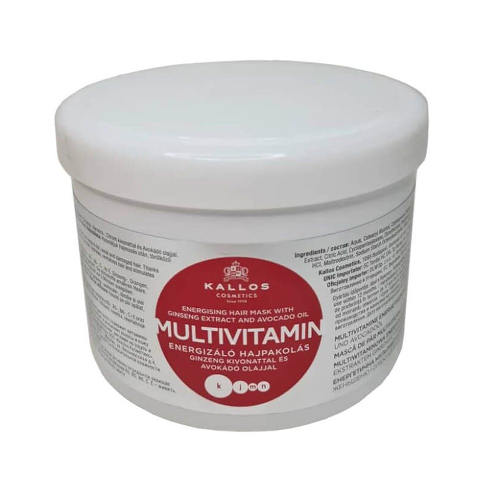 Kallos Cosmetics Multivitamin μάσκα μαλλιών για γυναίκες, 500ml 