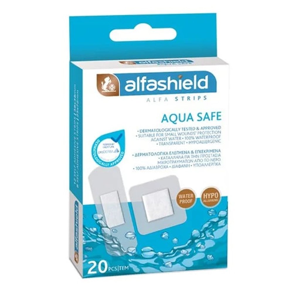 Alfashield Aqua Safe Αδιάβροχα Επιθέματα (38x38 & 25x72), 20τμχ