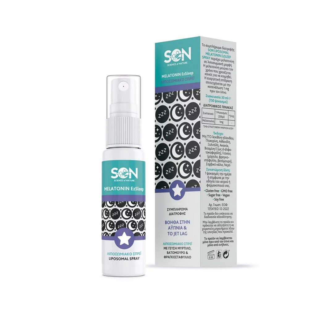 SON Melatonin Ezsleep Liposomal Spray Συμπλήρωμα Διατροφής με Μελατονίνη, 30ml SON Melatonin Ezsleep Liposomal Spray Συμπλήρωμα Διατροφής με Μελατονίνη, 30ml