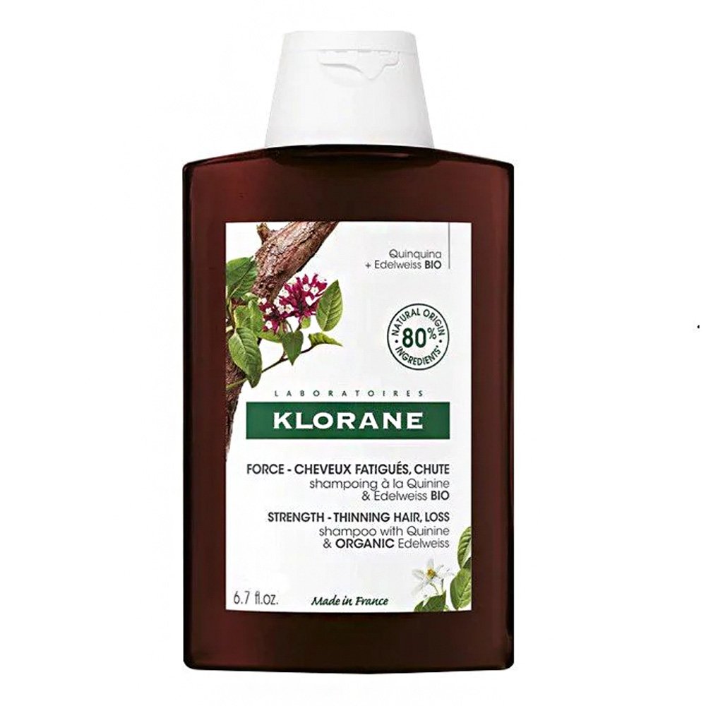 Klorane Force Shampoo Anti-Hair Loss with Quinine & Organic Edelweiss, Δυναμωτικό Σαμπουάν κατά της Τριχόπτωσης με Εκχύλισμα Κινίνης & Βιολογικό Εντελβάϊς, 100ml