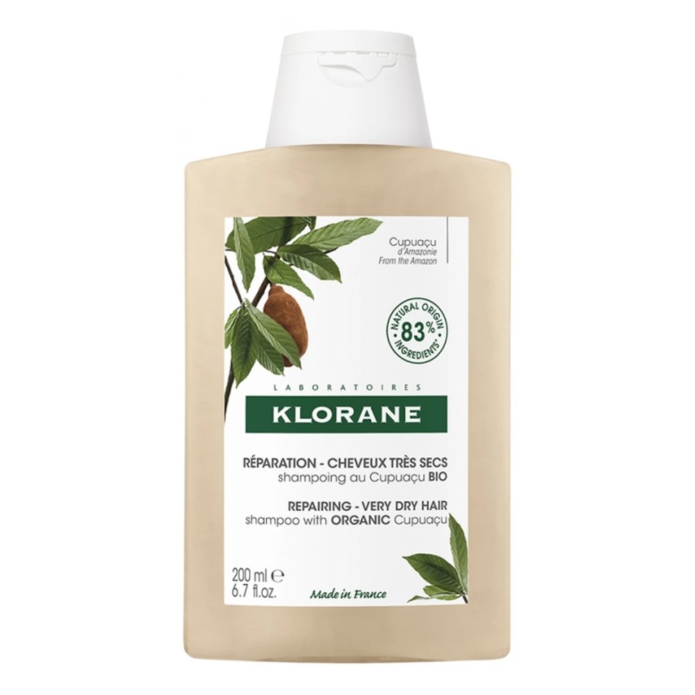 Klorane Σαμπουάν Θρέψης & Επανόρθωσης για Ξηρά Μαλλιά με Βούτυρο Cupuacu BIO, 200ml